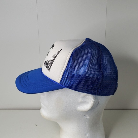 VTG Drager Backhoe Well Trenching Drilling Truck Rig Snapback Hat Trucker Cap - Picture 4 of 9